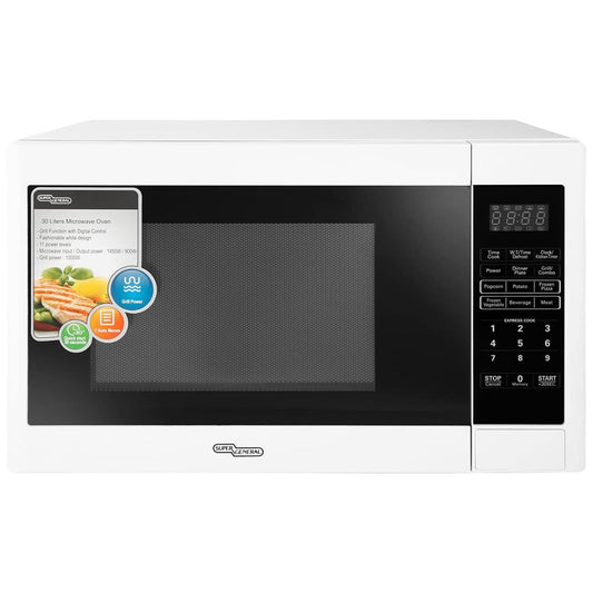 Super General SGMM935DGW Microwave Oven – 30L Capacity, Digital Control, White