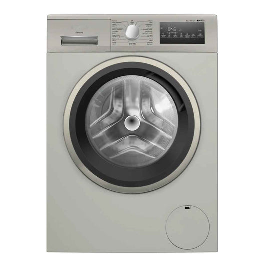 Siemens iQ300 8kg Front Load Fully Automatic Washing Machine WM14U28XGC, Capacity, iQ drive Motor, 1400 RPM Max Spin Speed, wave Drum, Speed Pack L, Silver Inox
