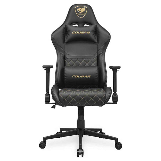 Cougar Armor ONE V2 Gold Gaming Chair – High-Back, 4D Armrests, Woven Fabric Comfort