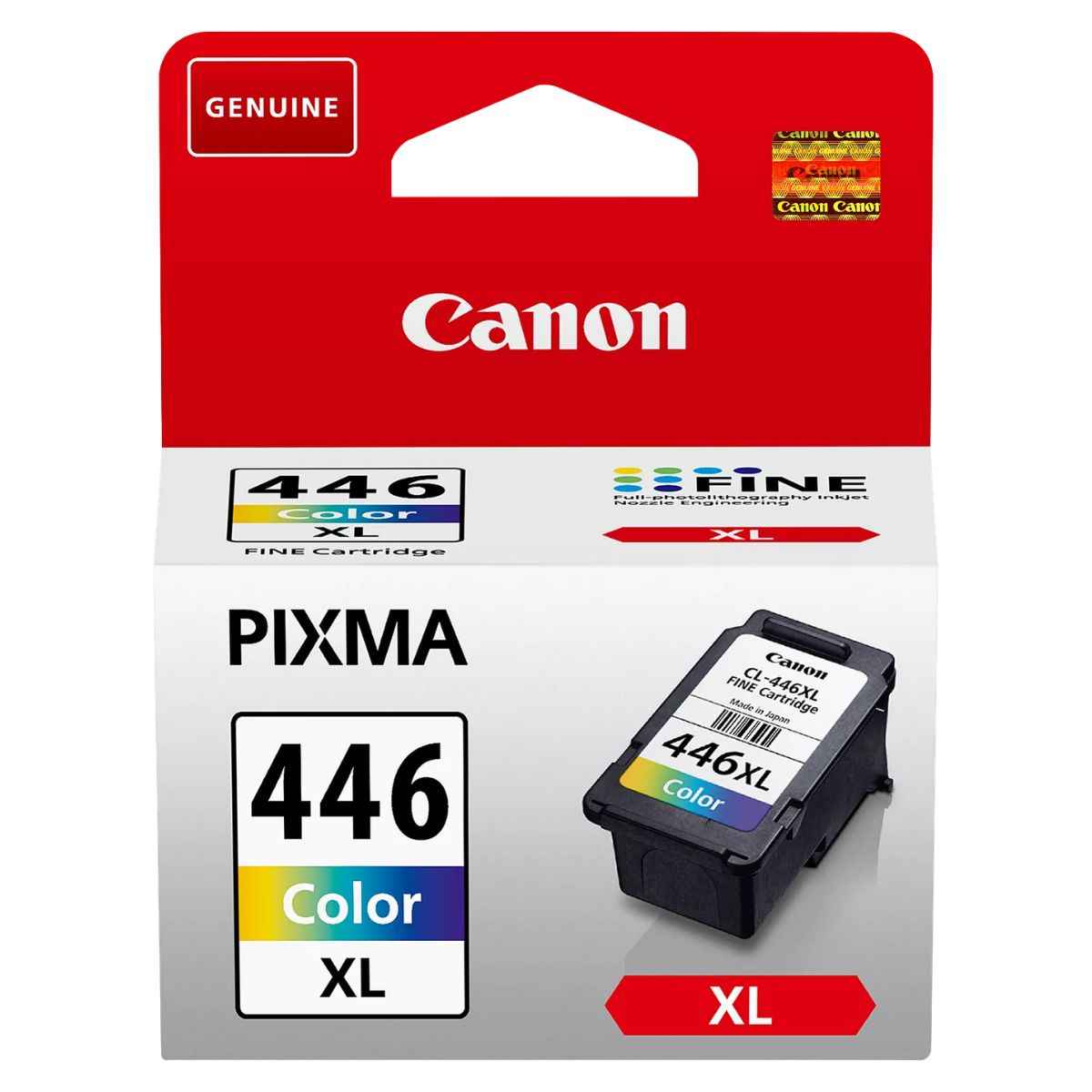 Canon CL-446XL High Yield Colour Ink Cartridge – Genuine C/M/Y Ink, High Page Yield, Vibrant Prints