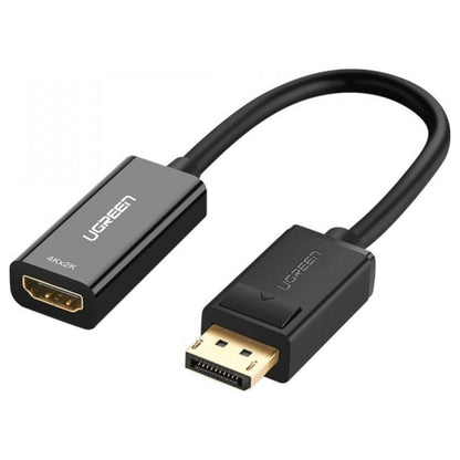 UGREEN 40362 DisplayPort to HDMI Female Adapter | 1080P | Plug & Play | Black