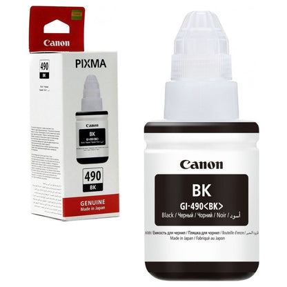 Canon GI-490 4-Color Ink Bottle Set – High Yield Pigment &amp; Dye Inks for PIXMA &amp; G Series Printers