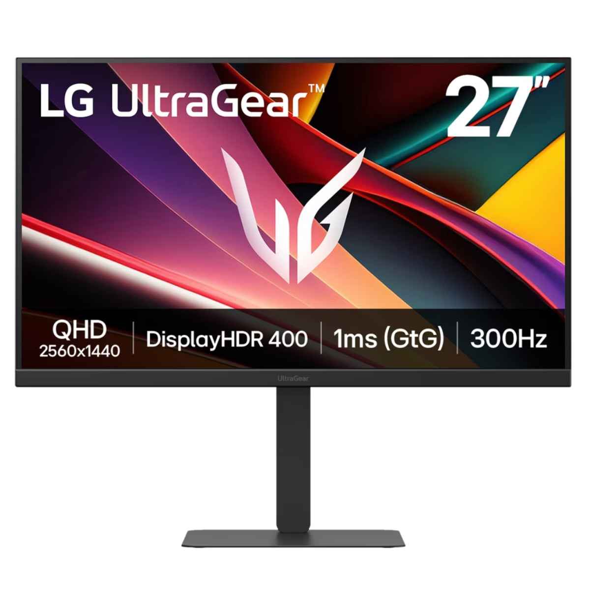 LG UltraGear G6 Gaming Monitor, 27" IPS Display, QHD Resolution, 300Hz Refresh Rate, 1ms (GtG @ Faster) Response Time, AMD FreeSync Premium & NVIDIA G-Sync Compatible