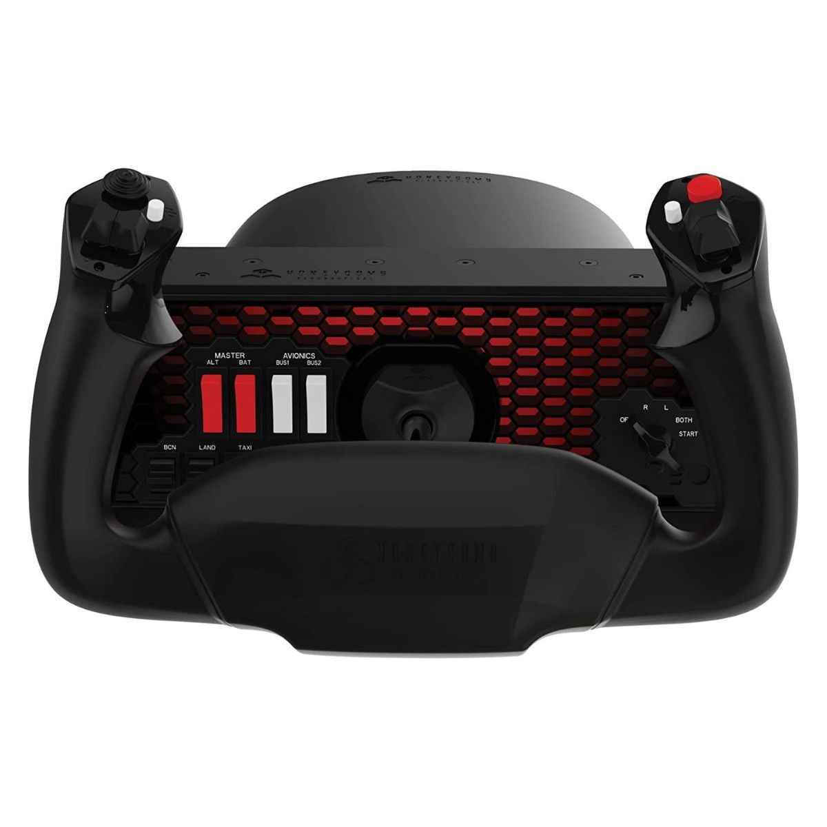 Honeycomb Aeronautical Alpha Flight Controls XPC, Xbox Series X|S & PC Flight Simulator Yoke System, 180° Yoke Rotation, 8-Way Hat Switch, Universal Panel Mounting, Black | HC003653