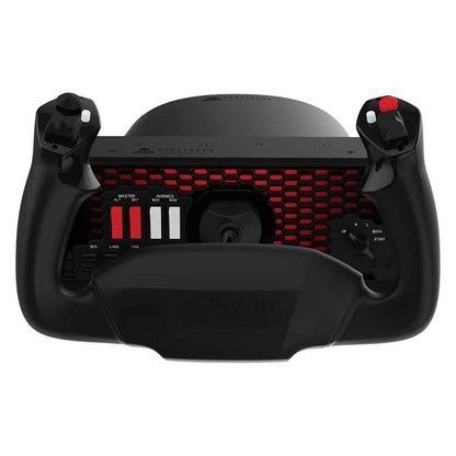 Honeycomb Aeronautical Alpha Flight Controls XPC, Xbox Series X|S & PC Flight Simulator Yoke System, 180° Yoke Rotation, 8-Way Hat Switch, Universal Panel Mounting, Black | HC003653