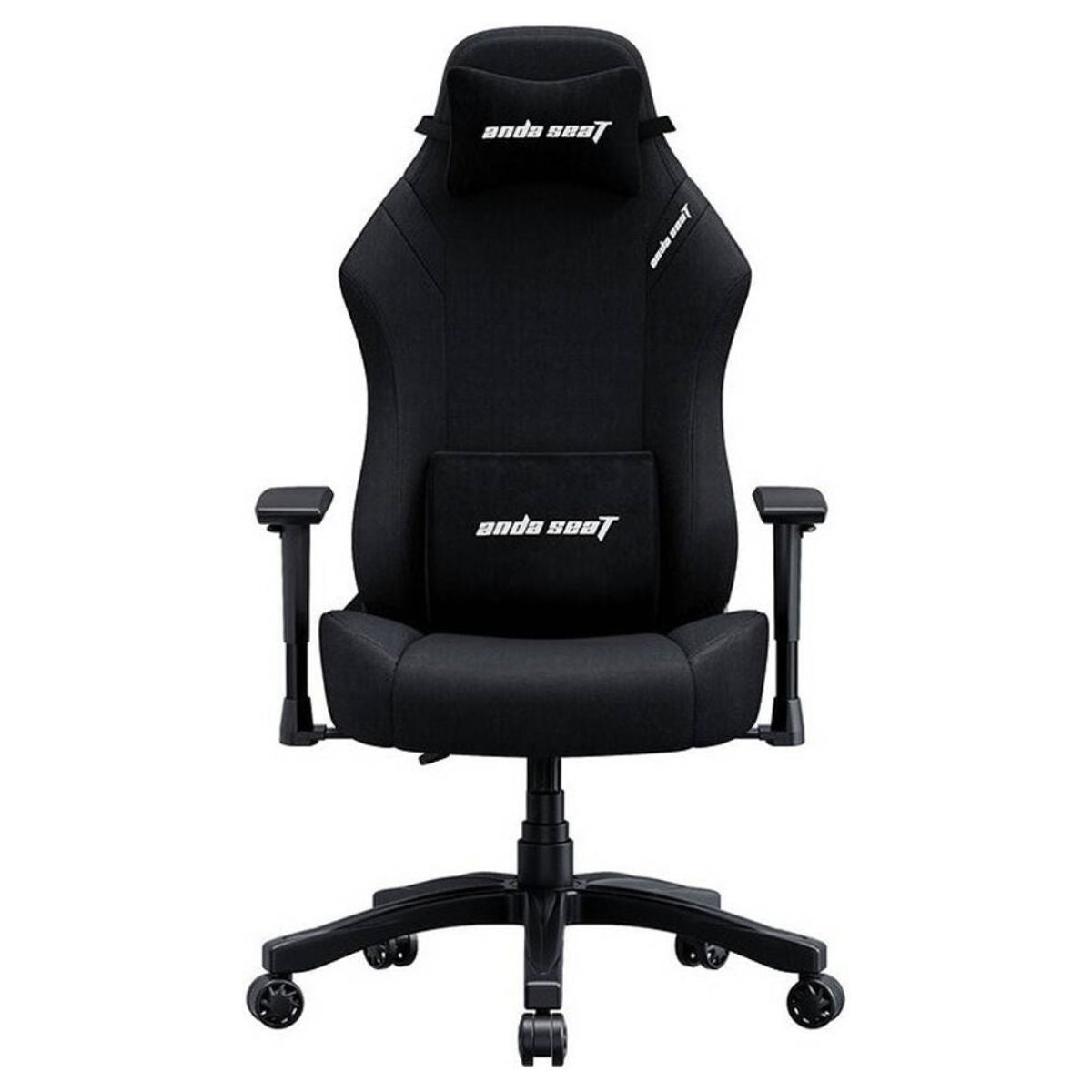 AndaSeat Luna L Gaming Chair | Linen Fabric | Black | 1D Armrests | 90°–160° Recline | Without Footrest | AD18-44-B-F