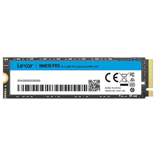Lexar NM610PRO 1TB M.2 2280 PCIe Gen3x4 NVMe Internal SSD – 3300MB/s Read, 2600MB/s Write, Shock Resistant