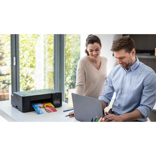 DCP-T220 Ink Tank Printer, Up to 16/9 ipm (Mono/Colour), Hi-Speed USB 2.0, Up to 1200x6000 Dpi Resolution, Refill Ink Tank System, Print / Scan / Copy Functions, Black | DCP-T220