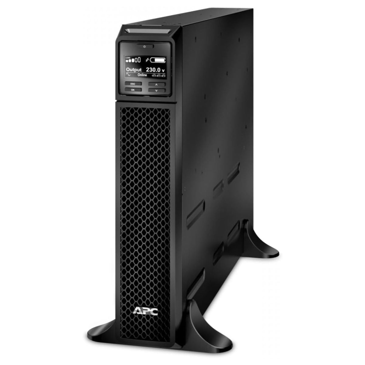 APC Smart-UPS SRT 1000VA Rackmount UPS | 230V | LCD Display | 1.0kW / 1.0kVA Capacity | C13 Outlets | Includes Rack Mount Kit | Black | SRT1000XLI