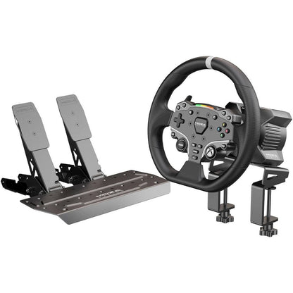 MOZA R3 Licensed Steering Wheel and Pedals Bundle, for Xbox PC 3.9Nm Direct Drive WheelBase, 11" Racing Wheel, Pedals and Desk Clamp All in One Gmaing Racing Simulator | RS053-R3