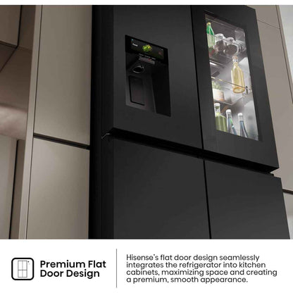 Hisense 607L Four Door French Smart Refrigerator – RQ9P780TTB1, Grey Finish