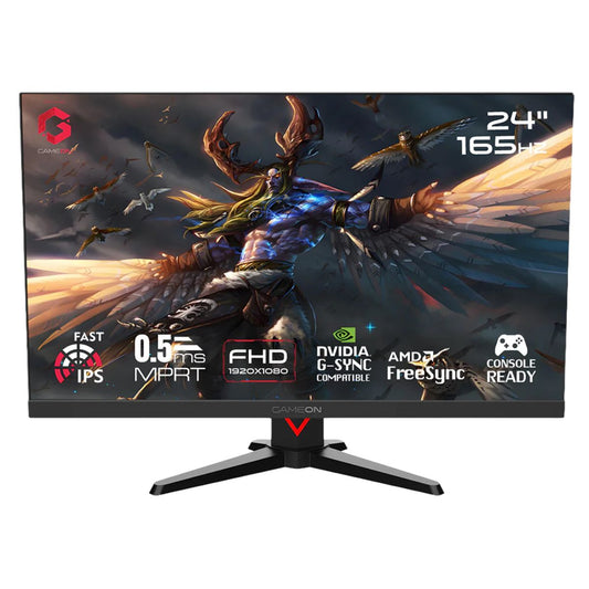 GAMEON GOE24FHD165IPS Epic Series Gaming Monitor – 24″ FHD IPS, 165Hz, 0.5ms, HDMI 2.1 (PS5 Supported)