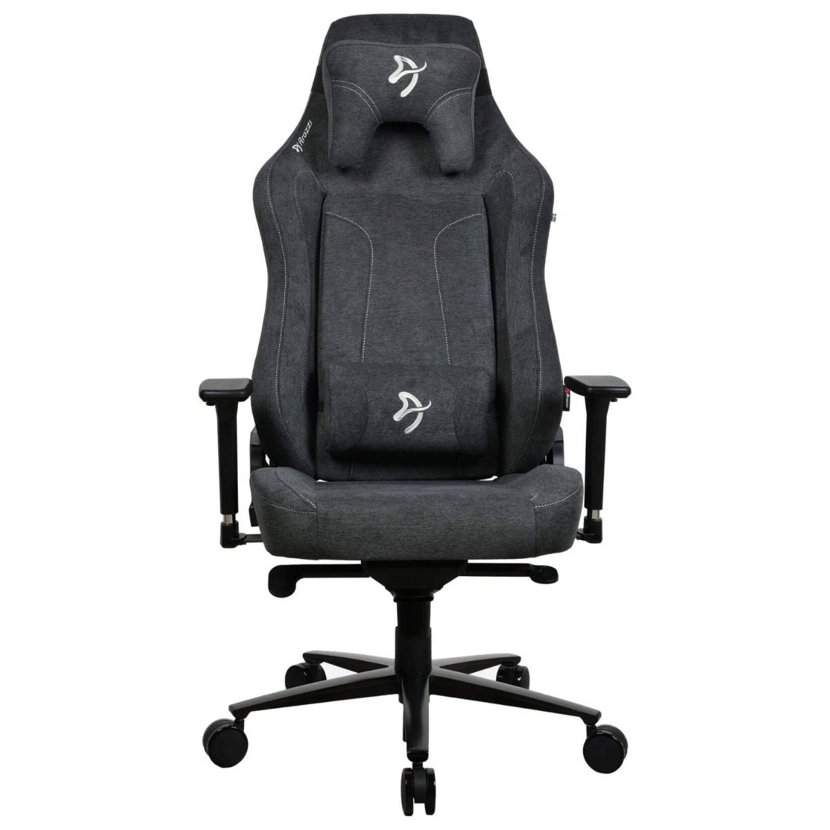 Arozzi Vernazza XL Soft Fabric Gaming Chair | 3D Armrests | 165° Recline | 12° Lockable Rocking | 170kg | VERNAZZA-XL-SFB-DG