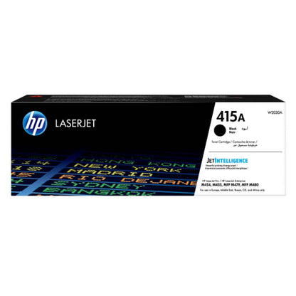 HP 415A Black Original LaserJet Toner Cartridge (W2030A) — Black, Approx. 2,400 Pages