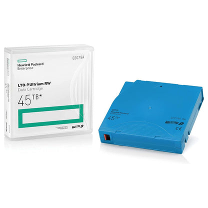 HPE LTO-9 Ultrium 45TB RW Data Cartridge, 18TB Native Capacity, 45TB Compressed Capacity, Enterprise Backup & Archival Storage