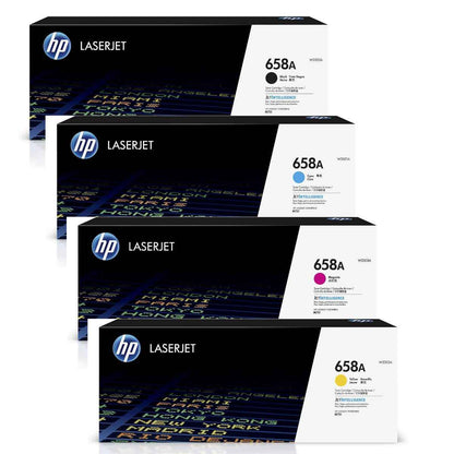HP 658A Original LaserJet Toner Cartridges | Black, Cyan, Magenta & Yellow | Genuine HP Toner for Color LaserJet Enterprise M751 Series