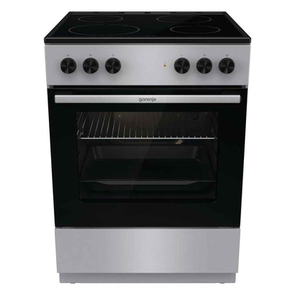 Gorenje GEC6A11SG Electric Cooker – 60cm Width, Ceramic Hob &amp; 65L Oven