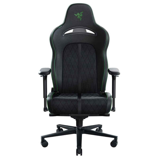 Razer Enki X Pro Gaming Chair – Integrated Lumbar Support, Multi-Layer Synthetic Leather, Black/Green