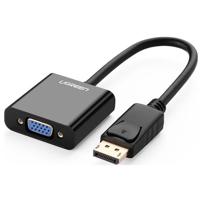 UGREEN DP109  DisplayPort Male to VGA Female Converter | Plug & Play | 15cm | Black