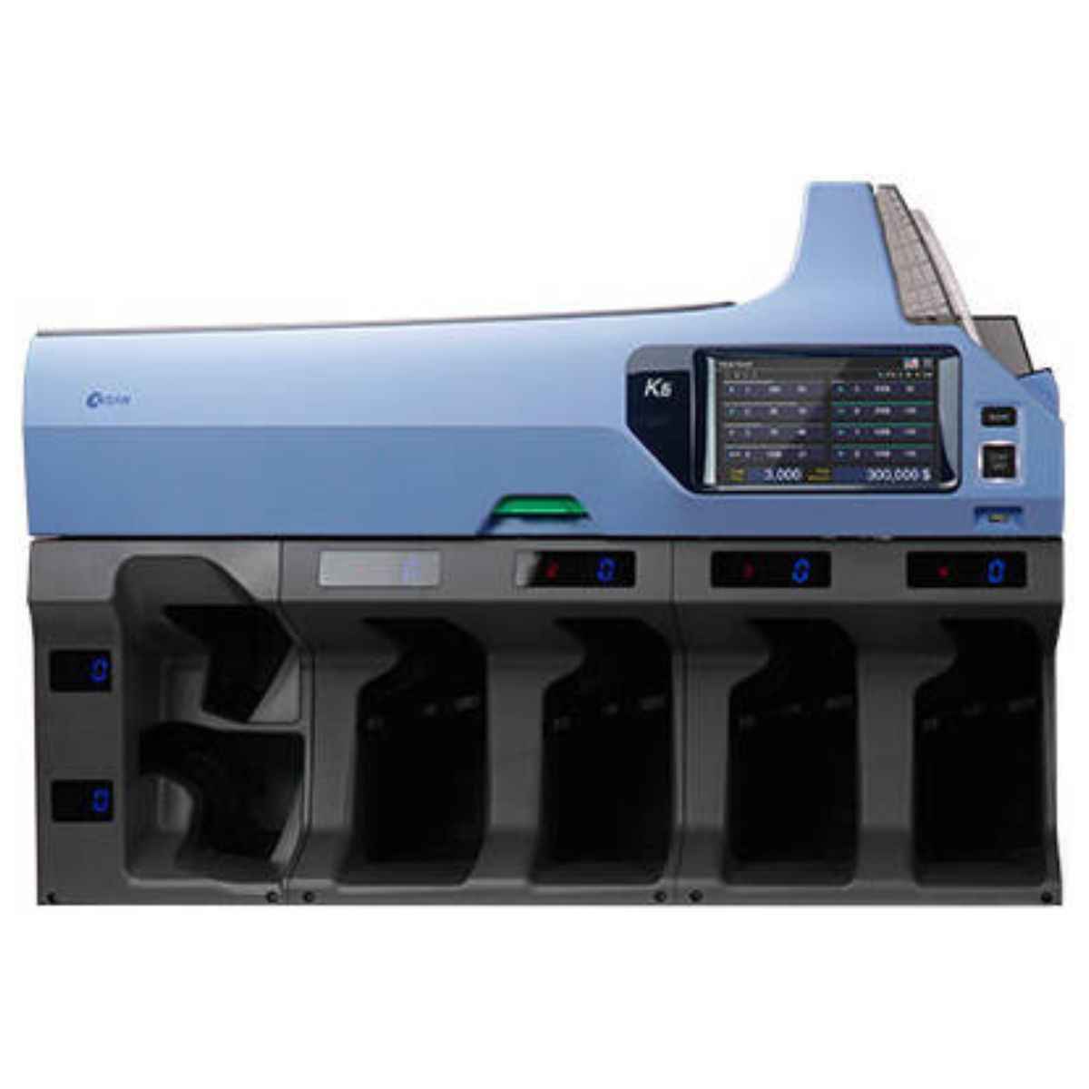 Kisan K6 Premium Modular 4+2 Pocket Fitness Sorter – 1500 Banknotes Hopper, 500 Banknotes Stacker, OCR Serial Number Reading, Up to 20 Currencies