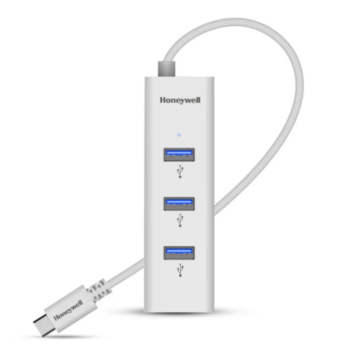 Honeywell Momentum Type C to 4xUSB 3.0 Hub, 5GBPS, Max Current 900mA per Port, Universally Compatible with All Type C- MacBook, Laptop, PC, Printer, Mobiles, Keyboard