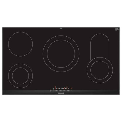 Siemens ET975FKB1Q Built-In Electric Hob – 90cm, Black, Ceramic Glass, Made in Germany