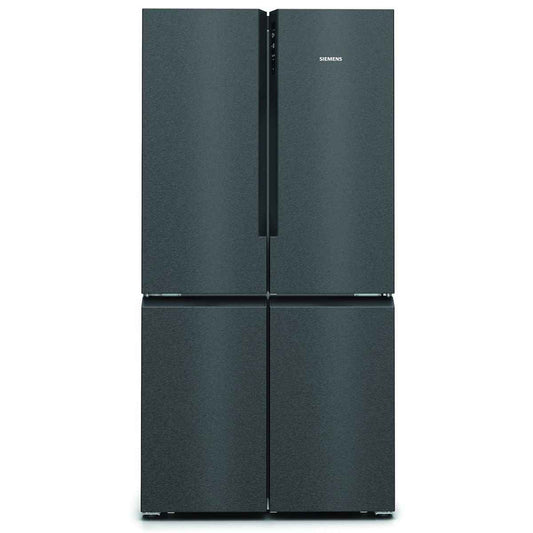 Siemens iQ300 605L French Door Bottom Freezer Fridge Freezer – Black Steel Anti-Fingerprint, (KF96NAXEAG)