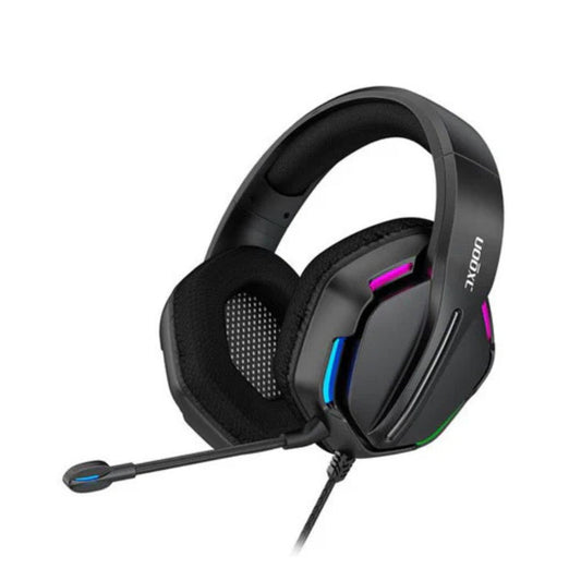 AXGON AX2GHE1 Ergo LED Gaming Headset – Noise-Canceling Mic, Immersive Sound, RGB Lighting