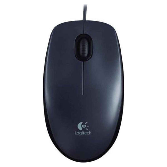 Logitech M90 Wired Mouse | 1000 DPI Optical Tracking | Ambidextrous Design | Plug-and-Play USB Connectivity | Black | 910-001793