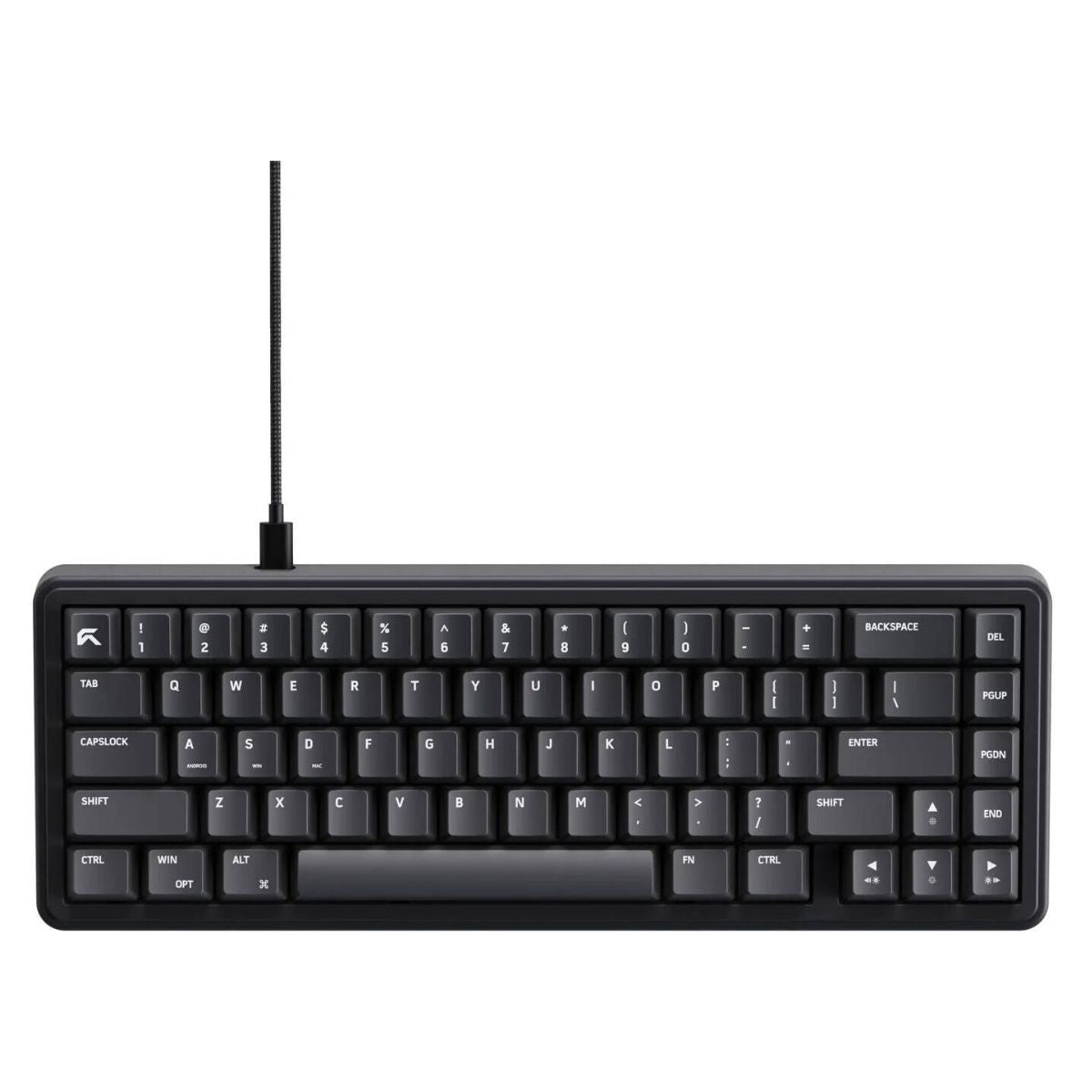 Cybeart Akula 65 Lite Mechanical Gaming Keyboard | 65% Compact Layout | Hot-Swappable Pre-Lubed Switches | RGB Backlit | Wired USB-C | Black | KB-AKULA65LITE-CYB01