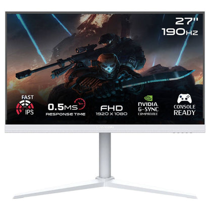 GAMEON GOA27FHD190IPS Arctic Pro 27-Inch FHD Fast IPS Gaming Monitor | 190Hz | 0.5ms MPRT | HDMI 2.1 | FreeSync & Adaptive-Sync | GOA27FHD190IPS
