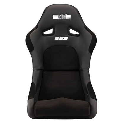 Next Level Racing Elite ES2 Sim Racing Seat | Premium Suede Finish | Ergonomic Bucket Design | PU Molded Foam | Integrated Leg &amp; Lumbar Support | FIA Licensed | Black | NLR-E060