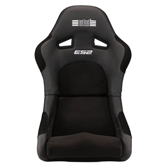 Next Level Racing Elite ES2 Sim Racing Seat | Premium Suede Finish | Ergonomic Bucket Design | PU Molded Foam | Integrated Leg &amp; Lumbar Support | FIA Licensed | Black | NLR-E060