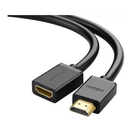 UGREEN HD107 HDMI Male to Female Cable | 4K × 2K @ 60Hz | HDMI 1.4 | 10.2Gbps | Full HD & 3D | Black | 10141