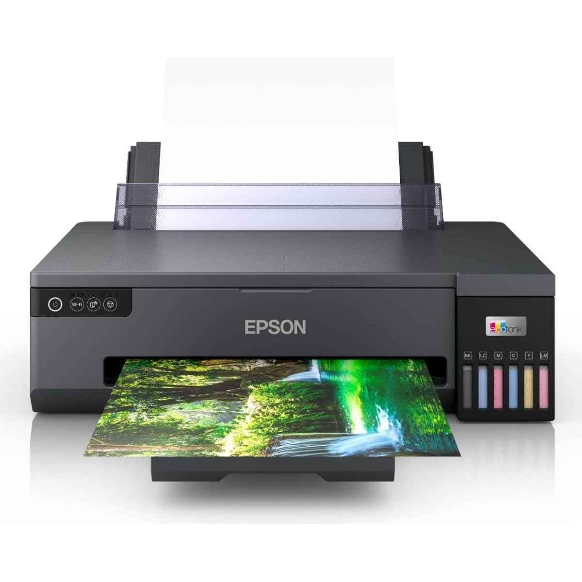 Epson EcoTank L18050 Ink Printer, 6 Color Dye Based Inks, A3+ Borderless Photo Printing, Print Speed Appx 27 sec* (4R) / 65 sec* (A4), CD/DVD/PVC/ID Card Printing, WiFi Direct, Black | C11CK38403DA