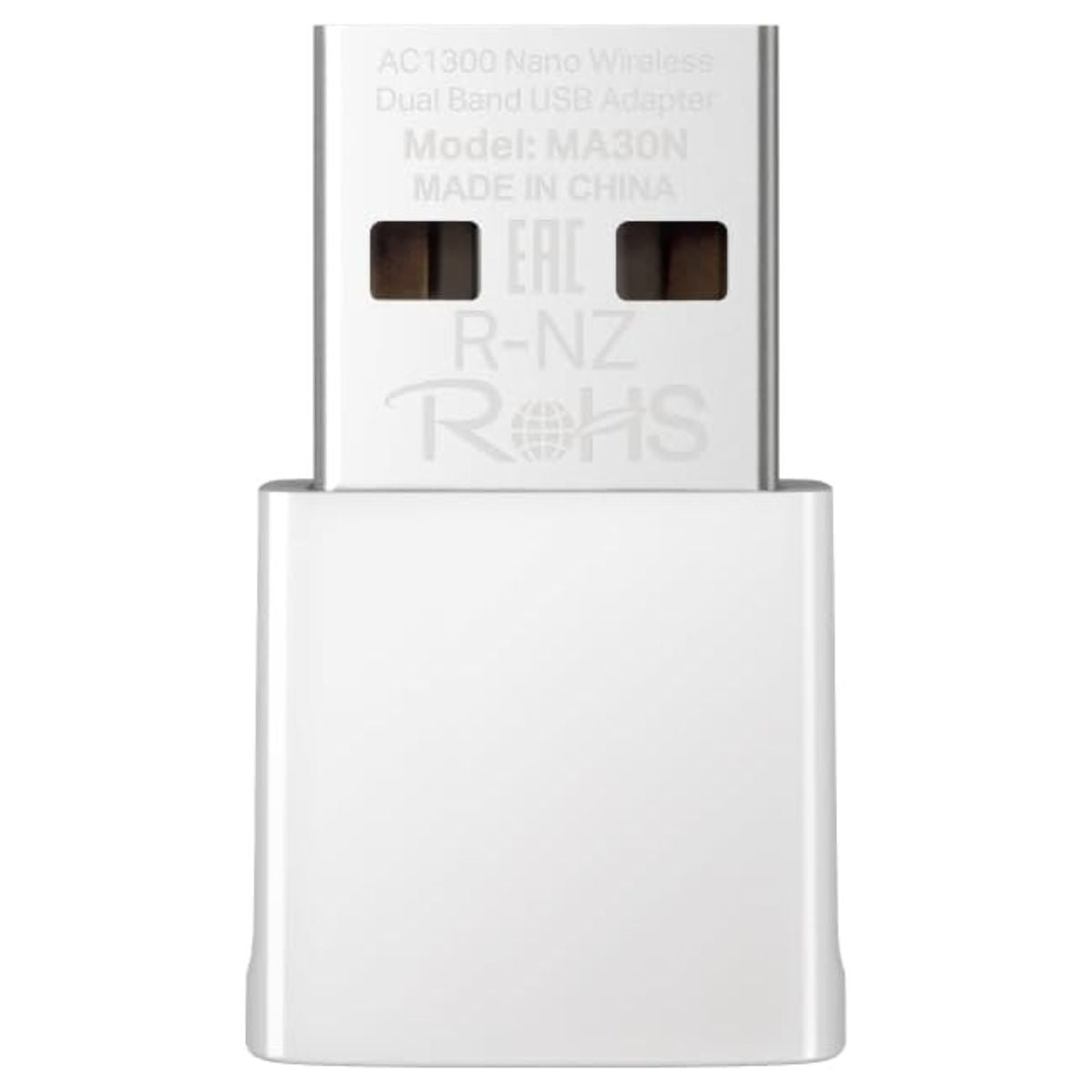 MERCUSYS MA30N AC1300 Nano Wi-Fi Adapter | Dual-Band 1267 Mbps | USB 2.0 | Internal Antenna | WPA3 | Black