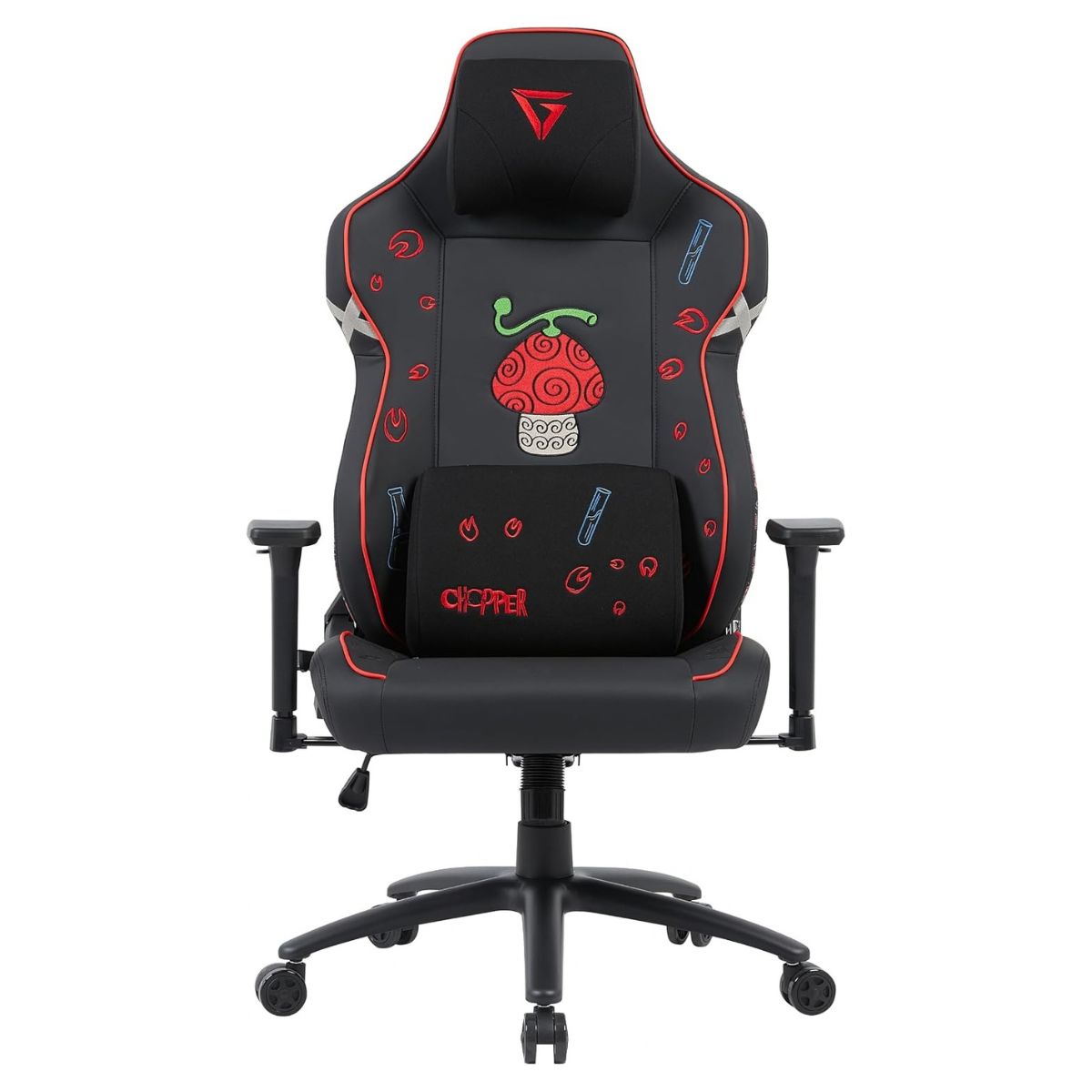 GamerTek Quest Conqueror Chopper Edition Gaming Chair | PU & Fabric | 4D Armrests | Recline | 150kg Capacity | RT00011