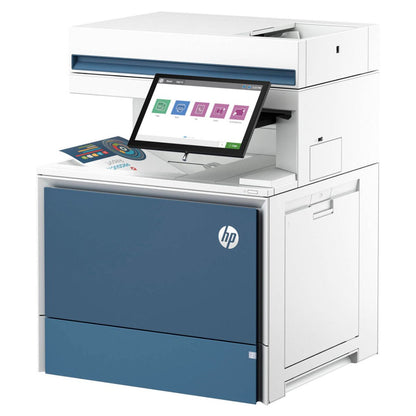 HP Color Enterprise Flow MFP 6800zf LaserJet Printer | Up to 55 PPM | Up to 1200 x 1200 DPI | 10.1" Color Touch Display | ADF | Up to 500 Sheets Output | 6QN36A