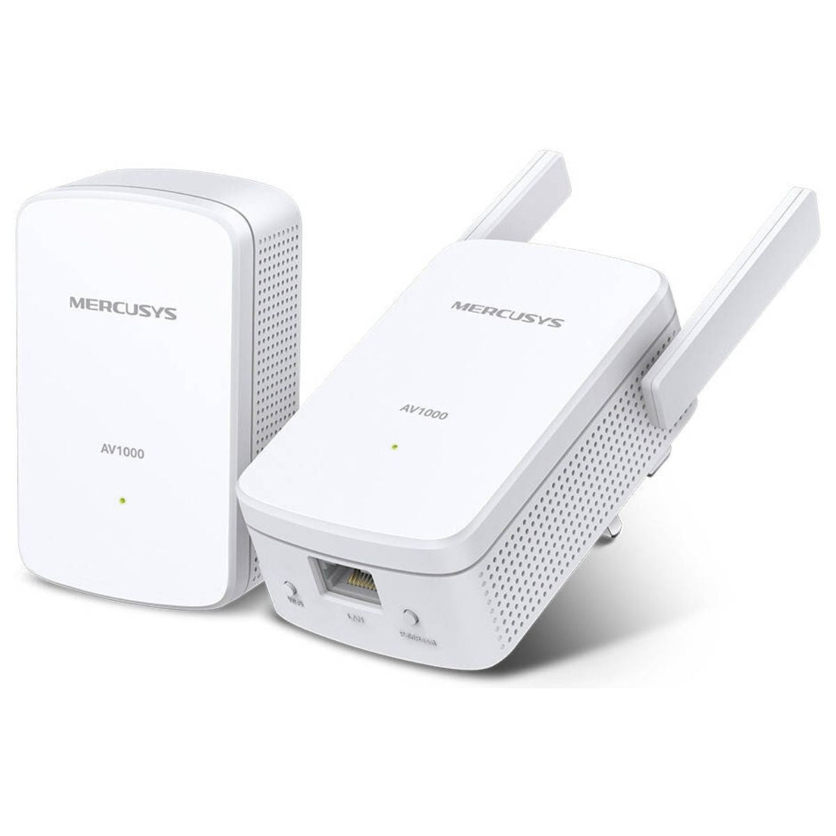 MERCUSYS MP510 KIT AV1000 Powerline Wi-Fi Kit | 1000 Mbps HomePlug AV2 | 300 Mbps Wi-Fi 4 | Gigabit Ethernet | Wi-Fi Clone | 128-Bit AES
