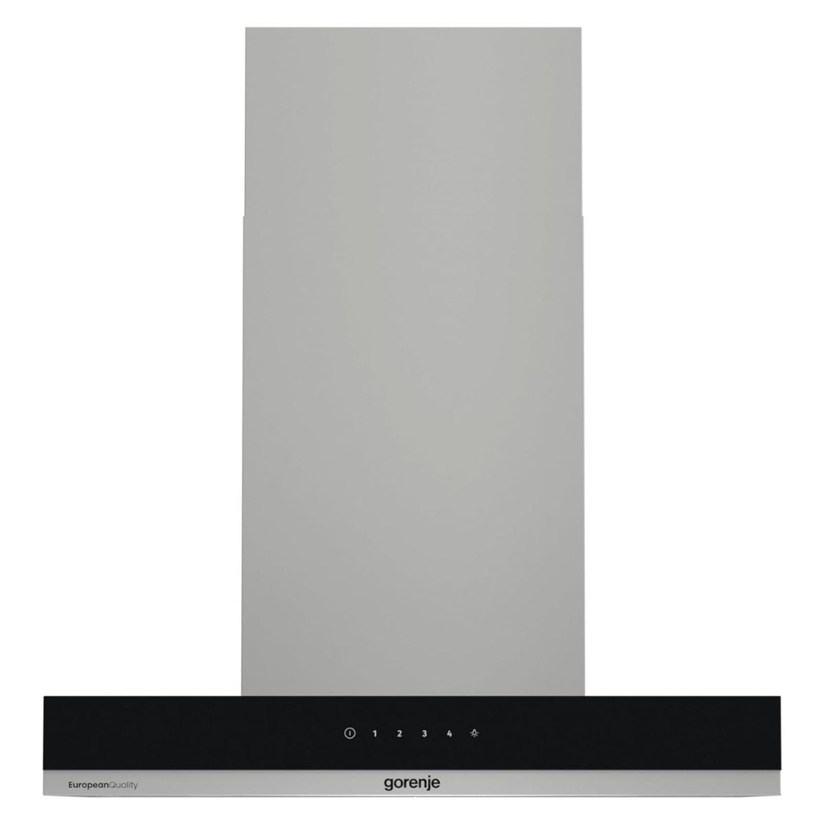 Gorenje WHT644EXGB Built-In Wall Cooker Hood, 60cm, 557m³/h Extraction Rate, T-Shape Design, LED Lighting, Stainless Steel&nbsp;