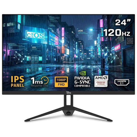 Twisted Minds ECO Series 24” FHD Gaming Monitor – 120Hz, 1ms, HDMI 2.1 &amp; DP 1.4