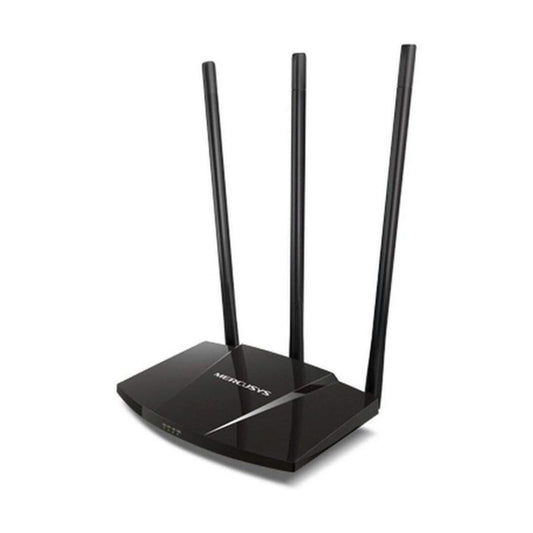 MERCUSYS MW330HP 300Mbps High Power Wireless N Router | 3× 7 dBi Antennas | Turbo Button | 10/100 Mbps WAN/LAN | Black