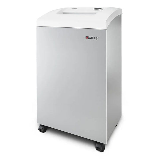 Dahle Departmental Shredder Model 710 | Cross-Cut | Heavy-Duty Professional Document Shredder | 86.5 × 54.5 × 43.5 cm | White | DHL 40434-06968