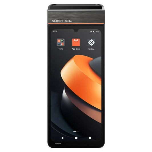 SUNMI V3e Mobile POS Terminal | 6.75" HD+ IPS Display | Android 11 | 4G | 58mm Thermal Printer | 2MP Camera | T5F3A