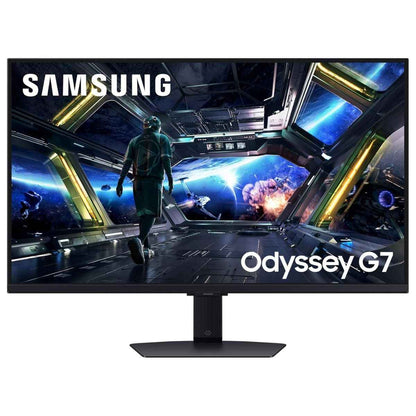 Samsung Odyssey G7 (G70D) Gaming Monitor, 32" IPS Display, 4K UHD Resolution, 144Hz Refresh Rate, 1ms (GtG) Response Time, AMD FreeSync Premium Technology, 1B Color Support, Black