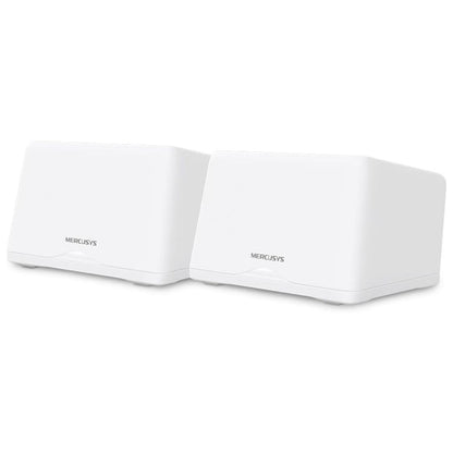 MERCUSYS Halo H47BE (2-Pack) Wi-Fi 7 Mesh System | BE9300 Tri-Band | 9.3Gbps Wireless Speed | 3× 2.5G Ports per Unit | MLO | WPA3 | Whole-Home Mesh Router