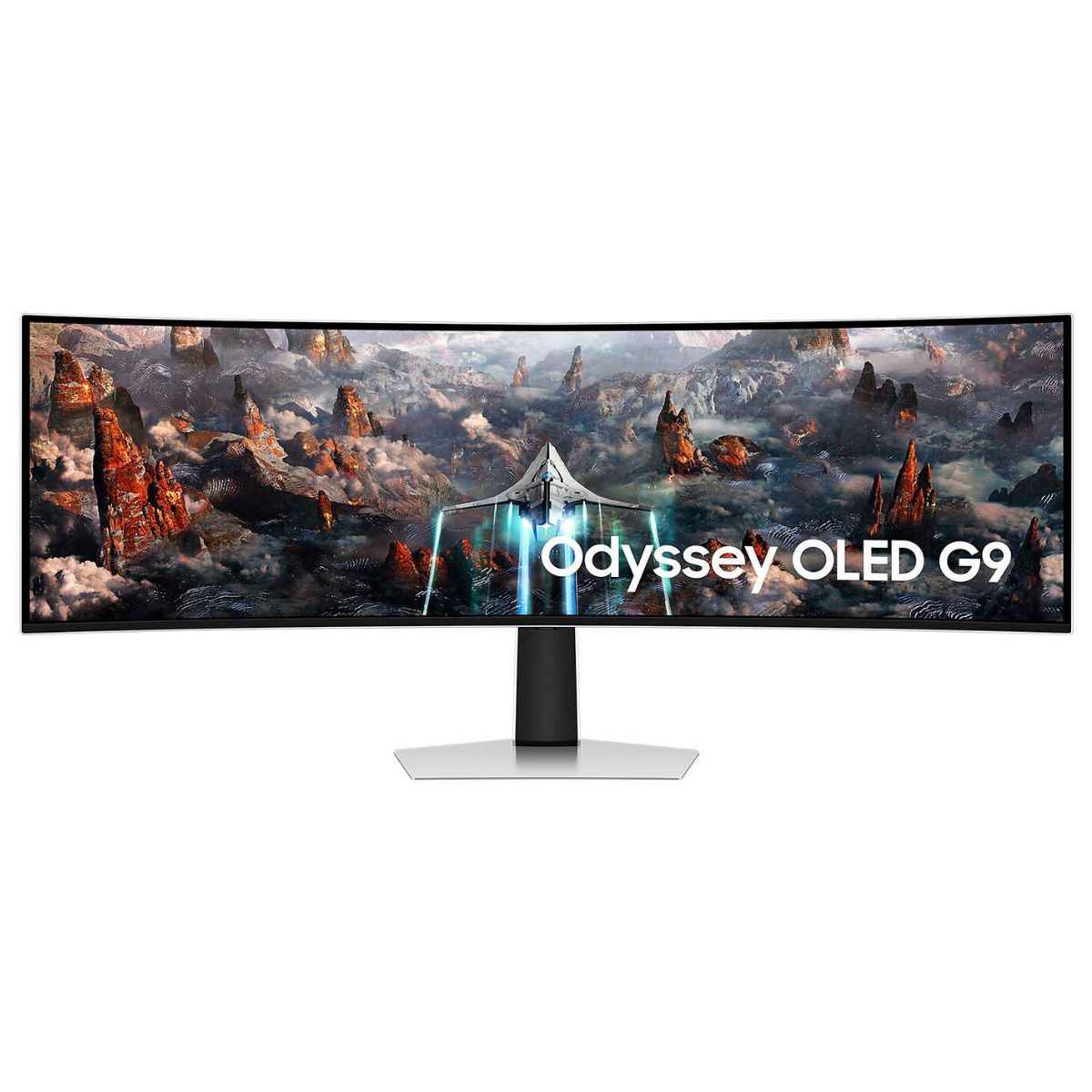 Samsung Odyssey G9 G93SC Curved Gaming Monitor | 49" Dual QHD OLED Display | 240Hz Refresh Rate | 0.03ms (GtG) Response Time | FreeSync Premium Pro &amp; G-SYNC Compatible | White | LS49CG934SMXUE