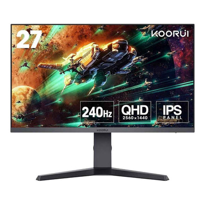 Koorui 27E3QK Gaming Monitor – 27" IPS 2K QHD Display, 240Hz Refresh Rate, 1ms (OD) Response Time, AdaptiveSync Technology