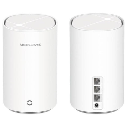 MERCUSYS Halo E27BE Whole Home Mesh Wi-Fi 7 System | BE3600 Dual-Band | 2880Mbps 5GHz + 688Mbps 2.4GHz | MLO &amp; 4K-QAM | 2.5Gbps + 2× Gigabit Ports | 200+ Devices | 460m² Coverage | 2-Pack