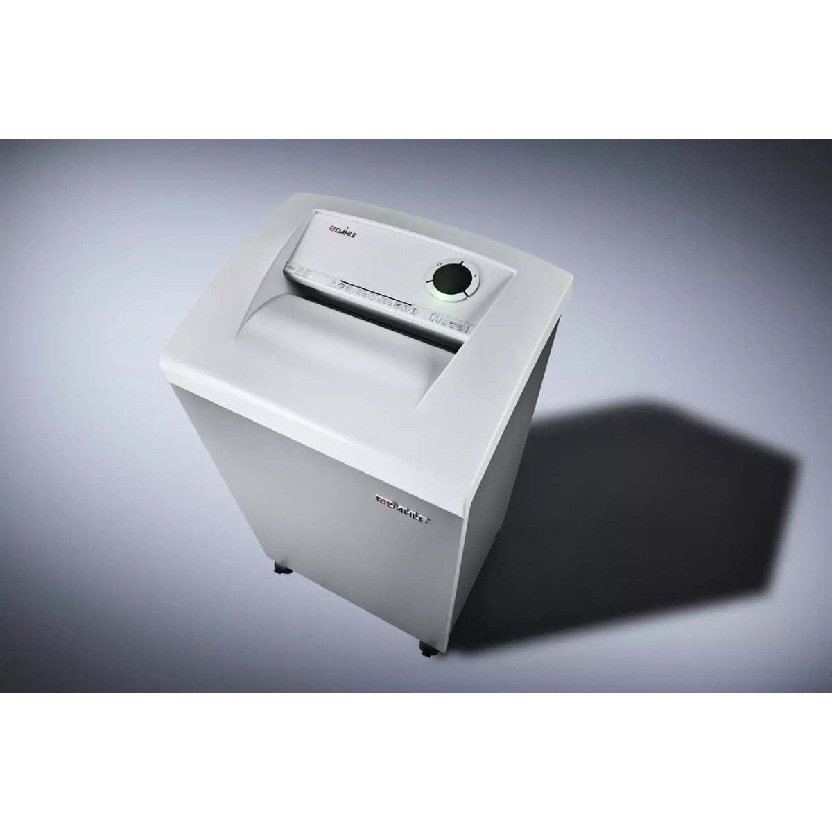 Dahle 410 Departmental Shredder – 4 x 40mm Cross Cut, P-4 Security, Oil-Free MHP Technology for High-Performance Office Shredding